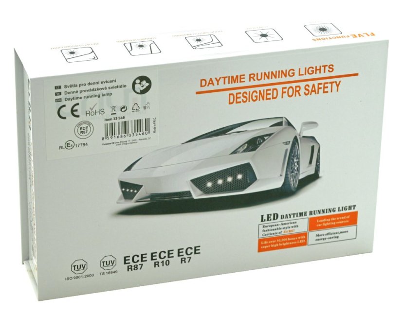 Compass Světla denního svícení 4 HIGH POWER LED 12V