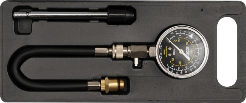 YATO YT-7302 Měřící přístroj kompresního tlaku (sada)