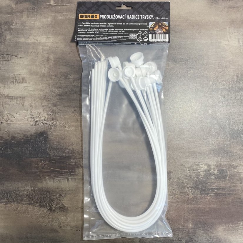 BRUNOX Prodlužovací hadice trysky - dutinkový aplikátor 60 cm 12 ks