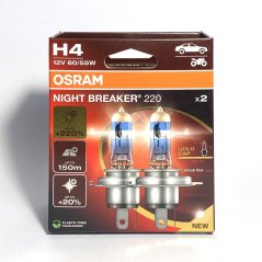 Osram Night Breaker 220 H4 P43t 12V 60/55W 2 ks 64193NB220-2HB