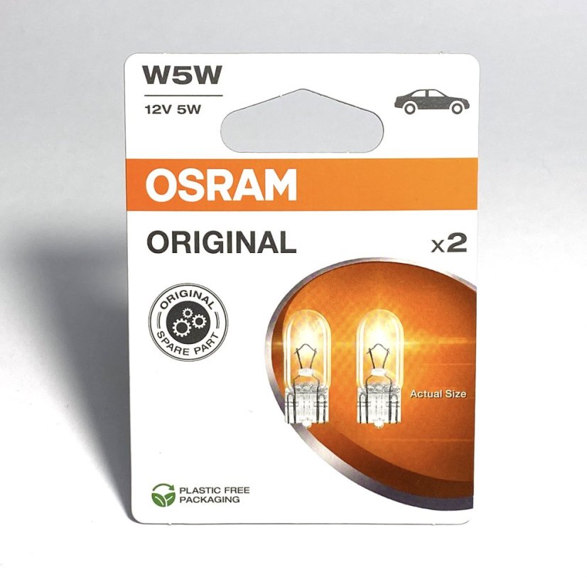 Osram Standard W5W W2.1x9.5d 12V 5W 2ks